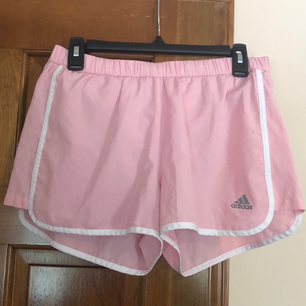 EUC! Pink Adidas Climalite running shorts